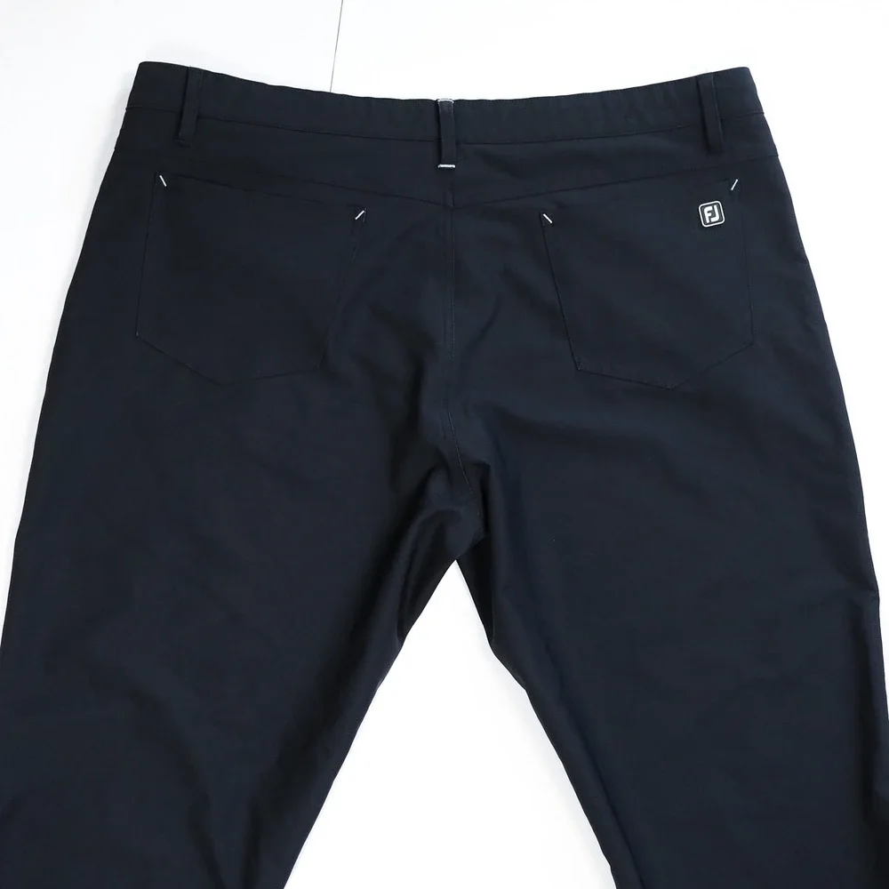 FootJoy Golf Pants Mens 40x30 Black Athletic Fit Performance Stretch Trousers